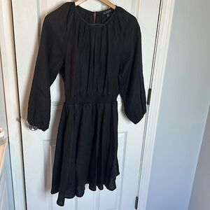 J.CREW linen gathered dress - NEVER WORN! Size MT.